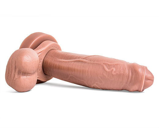 Huge realistic dildo with removable balls 