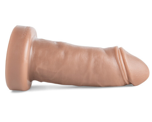 A short thick skin toned dildo