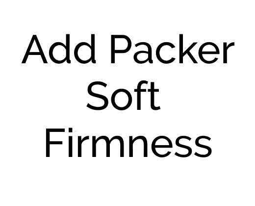 Soft packer for added comfort and flexibility.