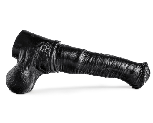 Black realistic horse penis